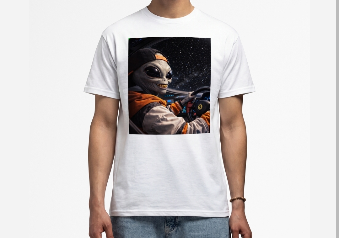 T-shirt Alien Ride